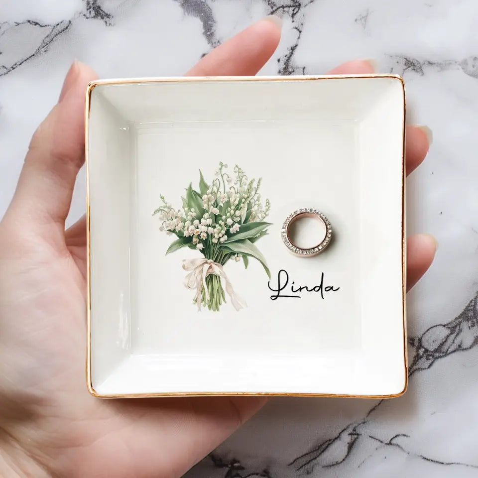 Les fleurs ne se racontent pas, elles se montrent - Porte-bijoux personnalisé pour meilleure amie - Cadeau pour meilleures amies, meilleures amies, sœurs