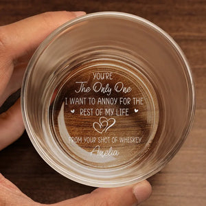 I'm Yours No Returns Or Refunds - Couple Personalized Custom Whiskey Glass - Gift For Husband Wife, Anniversary