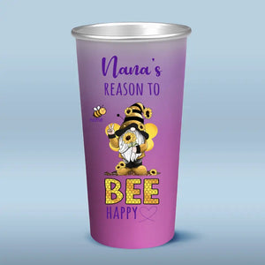 Les raisons pour lesquelles grand-mère est heureuse - Tasse personnalisée en aluminium à changement de couleur pour la famille - Cadeau pour grand-mère
