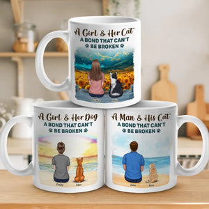 Une connexion durable – Tasse personnalisée commémorative – Cadeau de condoléances pour les propriétaires et les amoureux des animaux