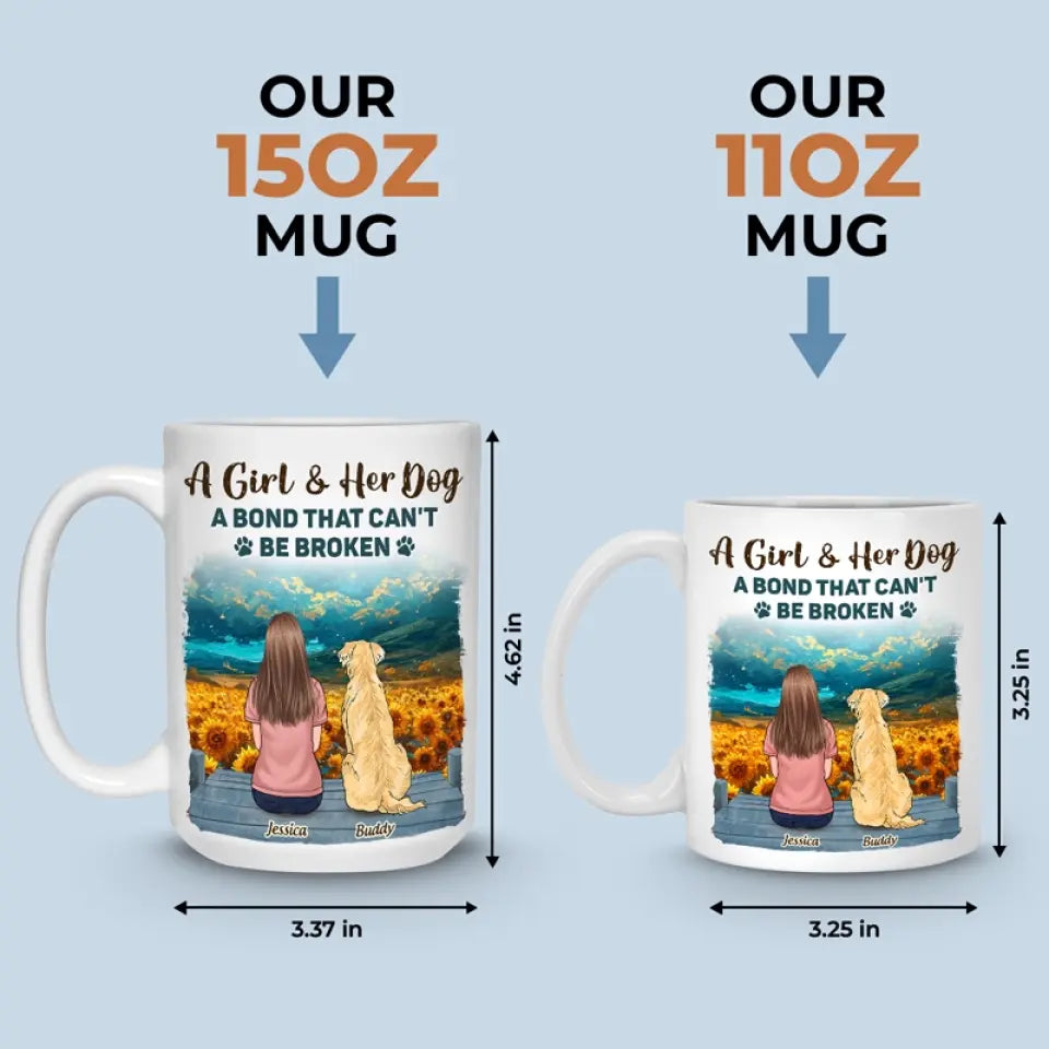 Une connexion durable – Tasse personnalisée commémorative – Cadeau de condoléances pour les propriétaires et les amoureux des animaux