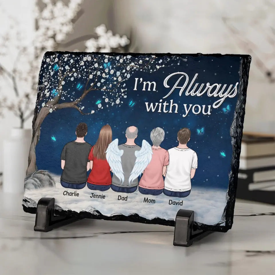 Le deuil est un remède en soi – Pierre commémorative rectangulaire personnalisée avec support – Cadeau de condoléances pour les membres de la famille
