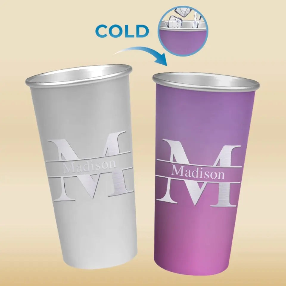 Ne ternissez jamais votre éclat pour quelqu'un d'autre - Tasse personnalisée en aluminium changeant de couleur - Cadeau pour vous-même, vos meilleures amies, vos meilleures amies, vos sœurs