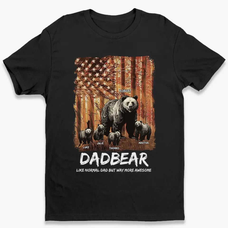 Petits-enfants réchauffent le cœur de Papa Ours - T-shirt unisexe personnalisé, sweat à capuche, sweat-shirt - Cadeau pour papa, grand-père