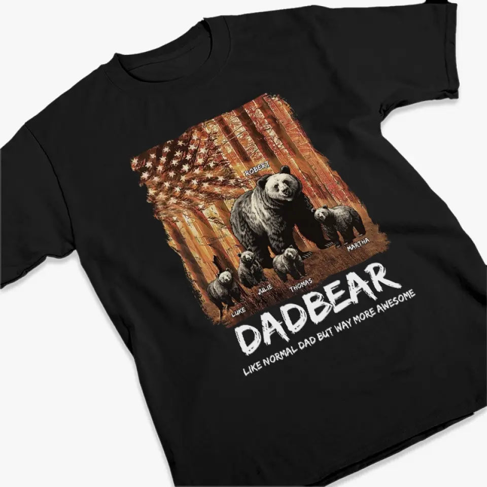 Petits-enfants réchauffent le cœur de Papa Ours - T-shirt unisexe personnalisé, sweat à capuche, sweat-shirt - Cadeau pour papa, grand-père