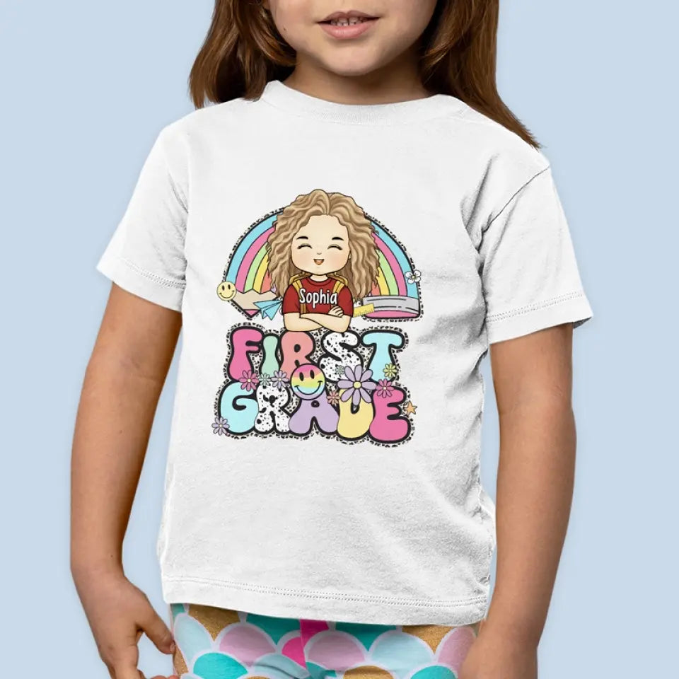 Bonne rentrée scolaire - T-shirt enfant personnalisé - Cadeau de rentrée scolaire pour enfant