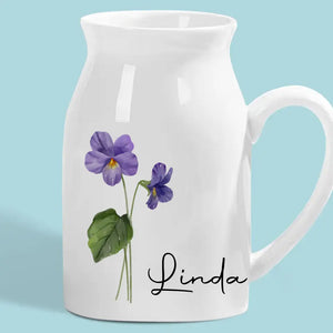 Chérir chaque instant avec grand-mère - Vase à fleurs personnalisé pour la décoration intérieure de la famille - Cadeau de pendaison de crémaillère pour maman et grand-mère