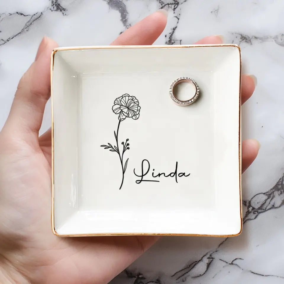 Les meilleures amies s'épanouissent ensemble - Porte-bijoux personnalisé - Cadeau pour meilleures amies, meilleures amies, sœurs