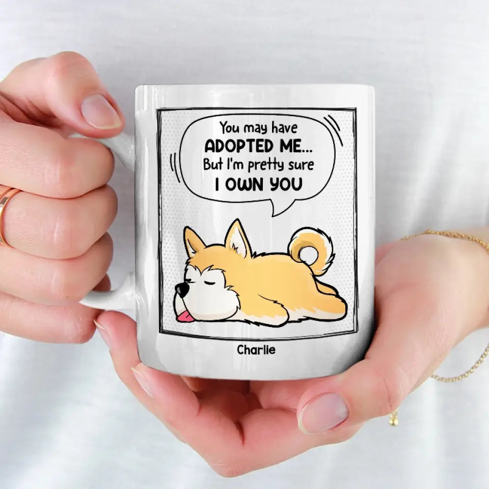 Je suis presque sûr que tu m'appartiens - Tasse personnalisée pour chien et chat - Cadeau pour les propriétaires d'animaux et les amoureux des animaux