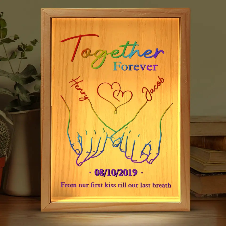 L'amour n'est pas une question de possession, l'amour est une question d'appréciation - Cadre photo personnalisé pour couple - Cadeau pour mari et femme, anniversaire, LGBTQ+