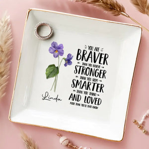 Parfois, on oublie qu'on est génial - Plat à bijoux personnalisé Bestie - Cadeau pour les meilleures amies, BFF, sœurs, maman, fille