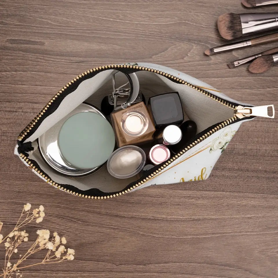 Les amies qui s'aiment bien restent ensemble - Trousse de maquillage personnalisée pour meilleure amie - Cadeau de mariage, cadeau de demoiselle d'honneur pour meilleures amies, meilleures amies, sœurs