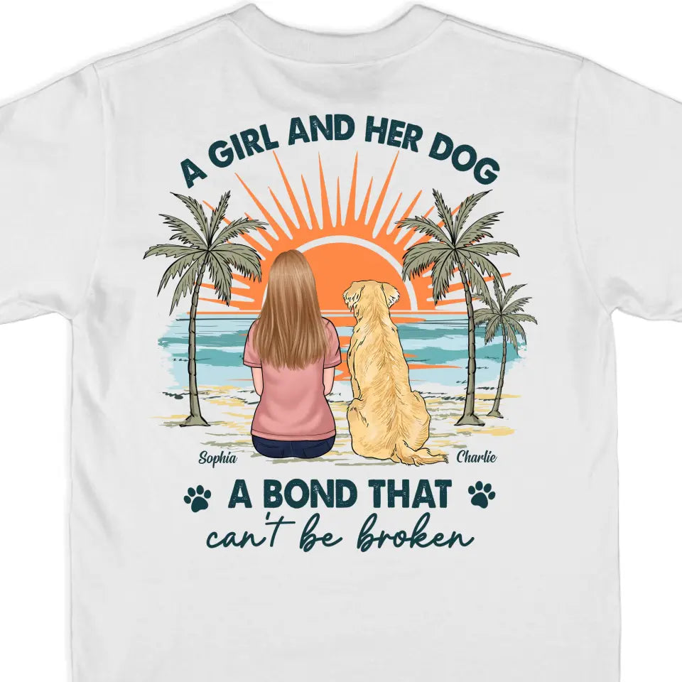 You Had Me At Woof - T-shirt unisexe personnalisé avec imprimé au dos pour chien, sweat à capuche, sweat-shirt - Cadeau pour les propriétaires d'animaux et les amoureux des animaux