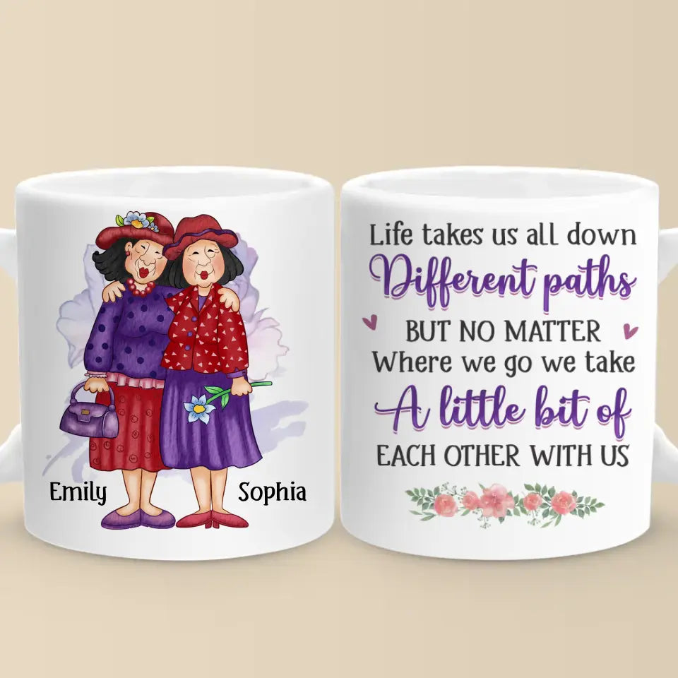 Ton cœur et mon cœur sont de très vieux amis - Mug personnalisé Bestie - Cadeau pour meilleures amies, BFF, sœurs