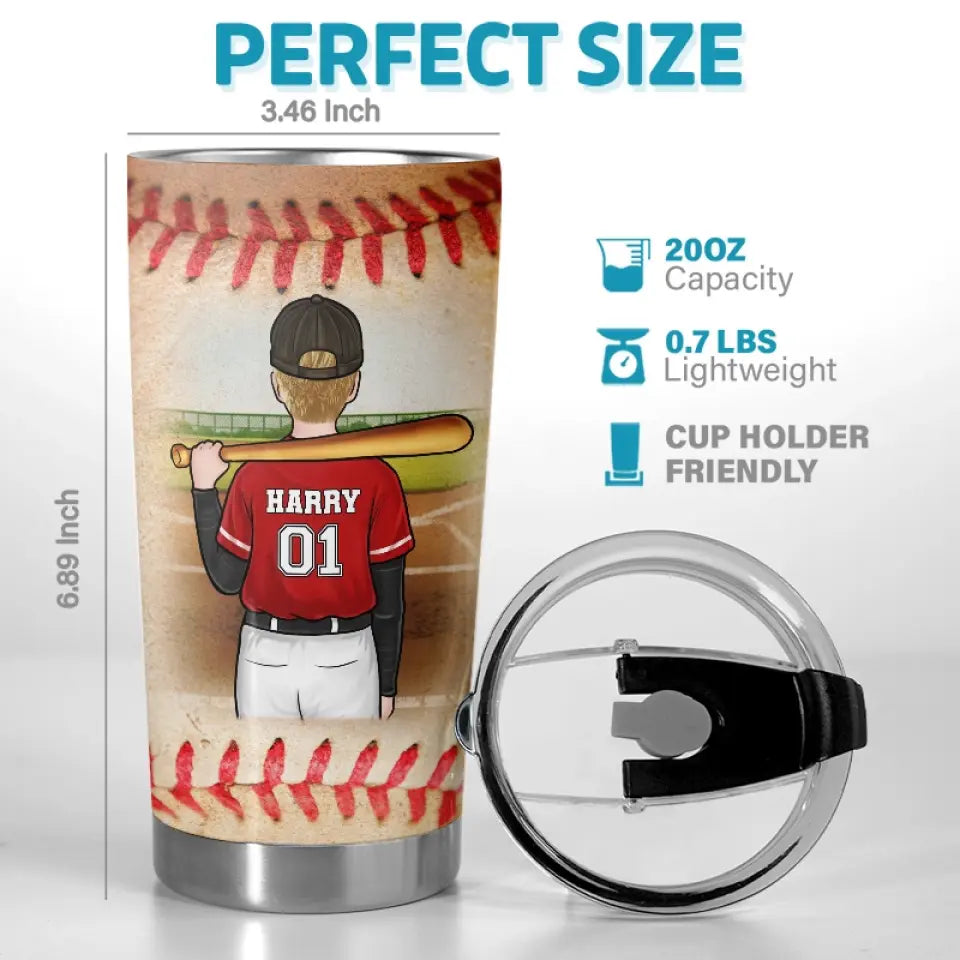 Jouez comme si vous n'aviez jamais perdu - Gobelet personnalisé pour la famille - Cadeau pour les membres de la famille, les joueurs de baseball et les amateurs de baseball