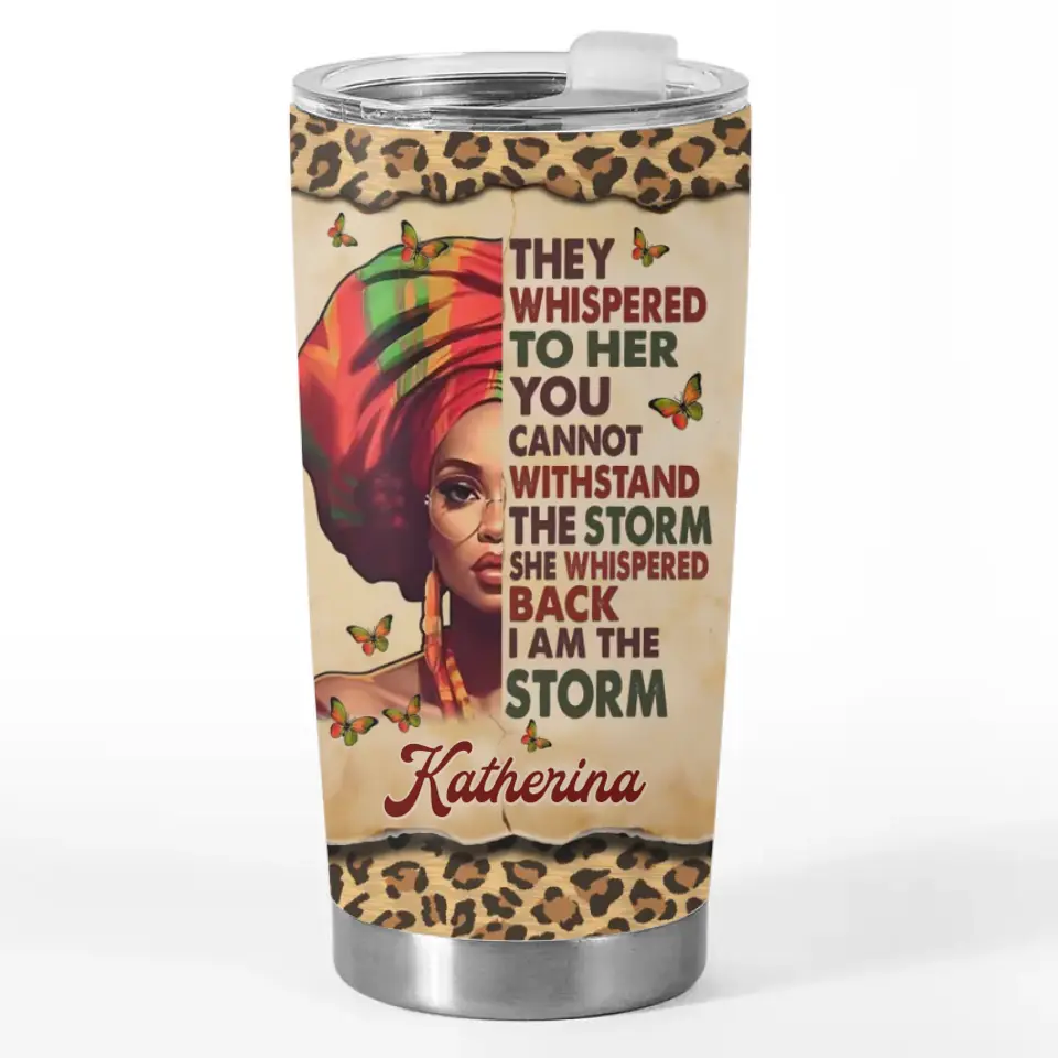 Je suis la tempête - Gobelet personnalisé Bestie - Cadeau pour meilleures amies, meilleures amies, sœurs