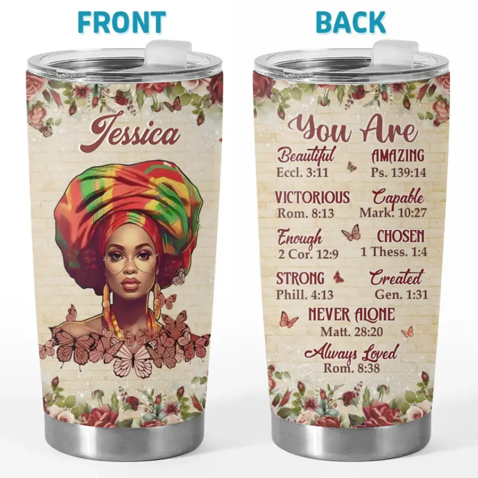 Ne doutez jamais de votre beauté - Gobelet personnalisé Bestie - Cadeau pour meilleures amies, meilleures amies, sœurs