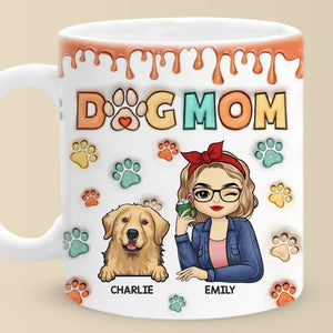 Mes enfants ont des pattes - Tasse personnalisée avec effet gonflé en 3D pour chien et chat - Cadeau pour les propriétaires et les amoureux des animaux