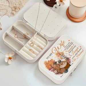 J'aimerais pouvoir remonter le temps - Coffret à bijoux personnalisé pour couple - Cadeau pour mari et femme, anniversaire