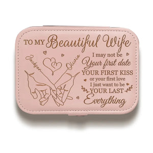Dans ta main, je trouve réconfort et amour - Coffret à bijoux personnalisé pour couple - Cadeau pour mari et femme, anniversaire