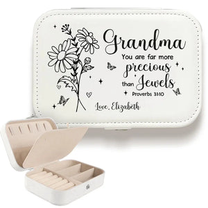 Tu es bien plus précieux que les bijoux - Coffret à bijoux personnalisé pour la famille - Cadeau pour maman, grand-mère
