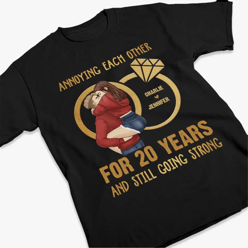 La demi-vie de l'amour est éternelle - T-shirt, sweat à capuche et sweat-shirt unisexe personnalisé pour couple - Cadeau pour mari et femme, anniversaire
