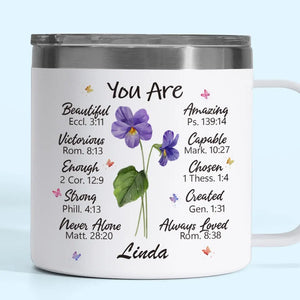 Un ami est une âme qui réside dans deux corps - Gobelet personnalisé en acier inoxydable de 14 oz avec poignée - Cadeau pour meilleures amies, meilleures amies, sœurs