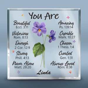 Célébrez la fraternité avec ce cadeau spécial - Plaque acrylique carrée personnalisée Bestie - Cadeau de mariage, cadeau de demoiselle d'honneur pour meilleures amies, meilleures amies, sœurs