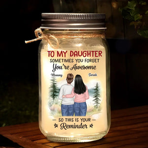 J'espère que tu crois en toi autant que je crois en toi - Lampe personnalisée en pot Mason pour famille - Cadeau pour maman, fille