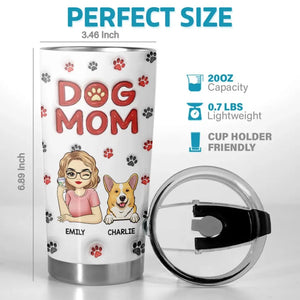 Un morceau de mon cœur - Gobelet personnalisé avec effet gonflable 3D imprimé pour chien et chat - Cadeau pour les propriétaires et les amoureux des animaux