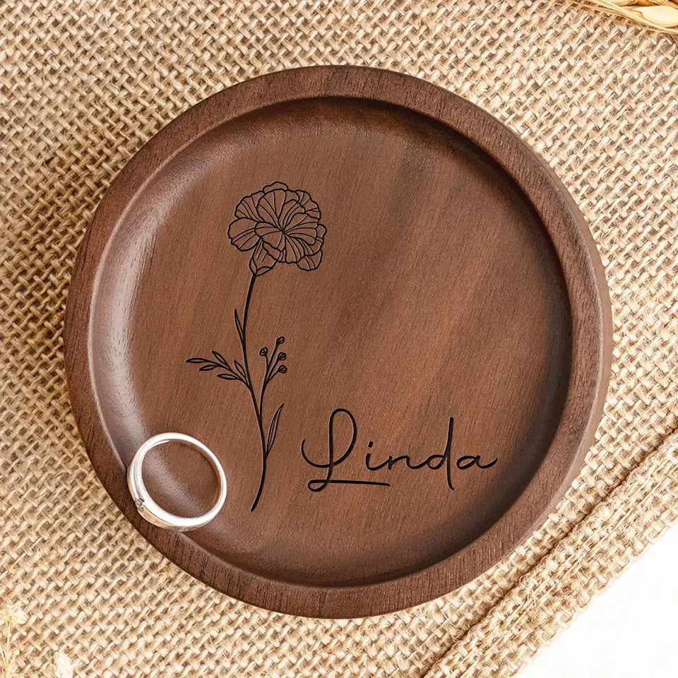 Grâce à toi, je ris un peu plus fort - Plat à bijoux en bois personnalisé Bestie - Cadeau pour meilleures amies, meilleures amies, sœurs