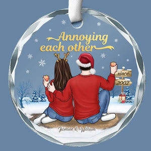 Et c'est toi, ça a toujours été toi - Ornement en verre personnalisé pour couple - Cadeau de Noël pour mari et femme, anniversaire