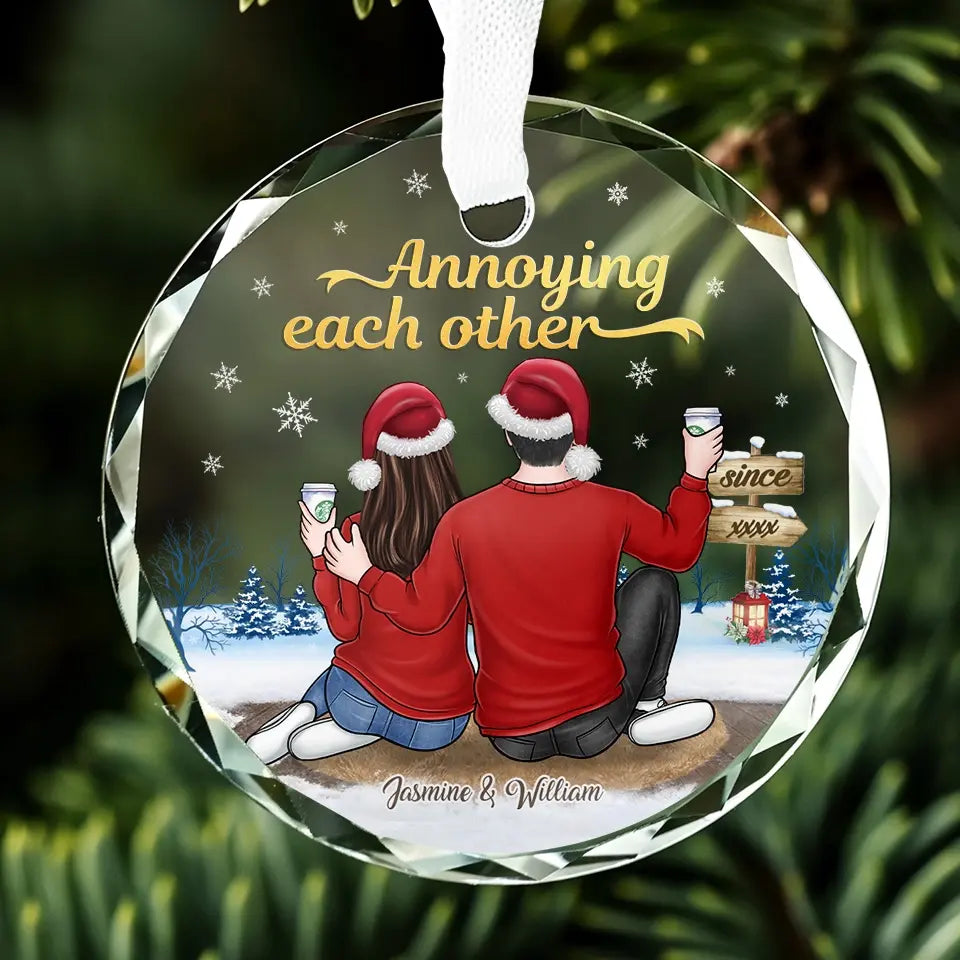 Et c'est toi, ça a toujours été toi - Ornement en verre personnalisé pour couple - Cadeau de Noël pour mari et femme, anniversaire