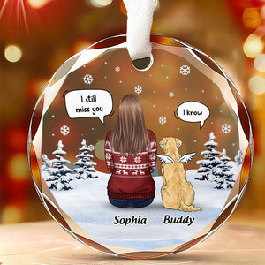 Honorez la mémoire de vos fidèles compagnons pour toujours - Ornement commémoratif en verre personnalisé - Cadeau de Noël, cadeau de condoléances pour les propriétaires et les amoureux des animaux