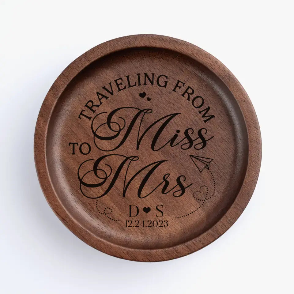 En plus du chocolat, tu es mon préféré - Plat à bijoux en bois personnalisé pour couple - Cadeau pour mari et femme, anniversaire