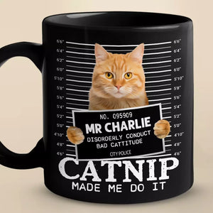 Tasse noire personnalisée avec photo de chat, compagnon de chambre à quatre pattes, ami pour toujours - Cadeau pour propriétaires et amoureux des animaux