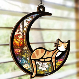 Une âme douce maintenant en paix - Attrape-soleil personnalisé à suspendre à une fenêtre - Cadeau de condoléances pour les propriétaires et les amoureux des animaux
