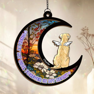 Toujours fidèle, toujours aimé - Attrape-soleil personnalisé à suspendre à une fenêtre - Cadeau de condoléances pour les propriétaires et les amoureux des animaux
