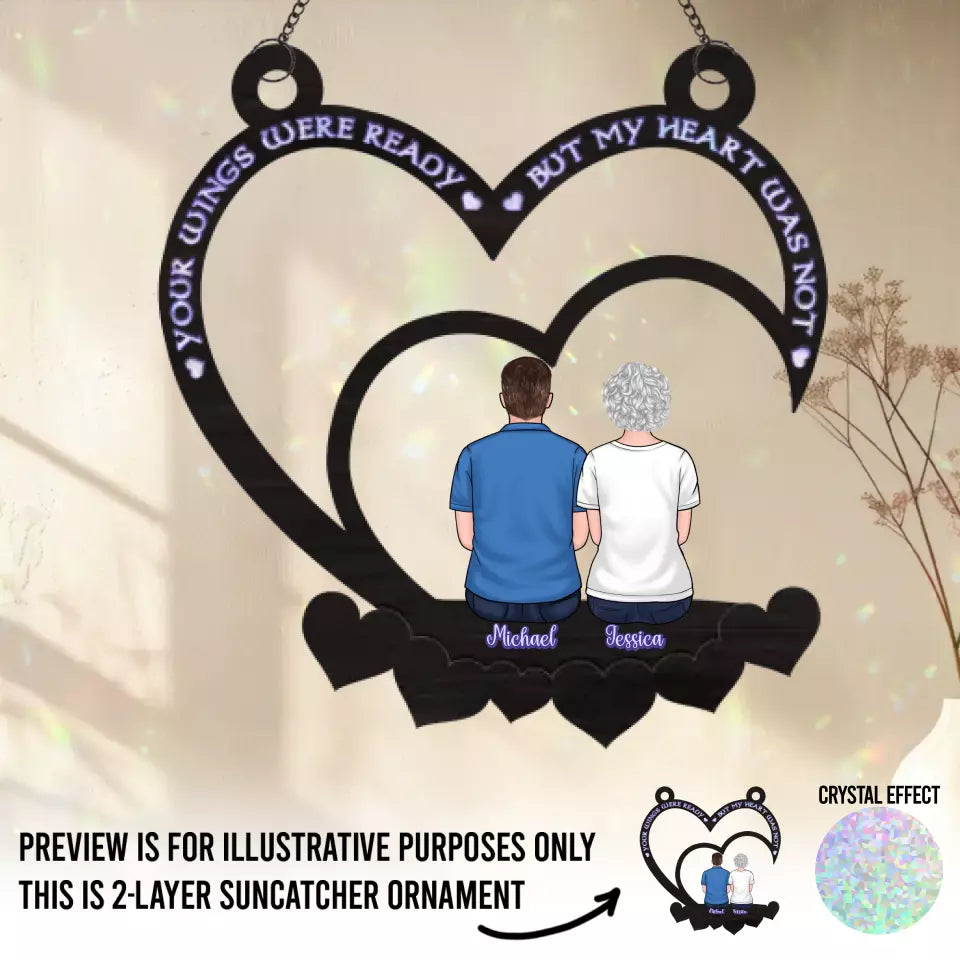 Votre présence nous a bénis, votre souvenir perdure - Attrape-soleil personnalisé à suspendre à une fenêtre - Cadeau de condoléances pour les membres de la famille