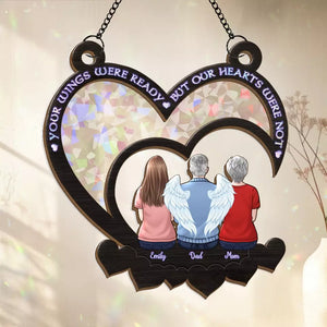 Votre présence nous a bénis, votre souvenir perdure - Attrape-soleil personnalisé à suspendre à une fenêtre - Cadeau de condoléances pour les membres de la famille