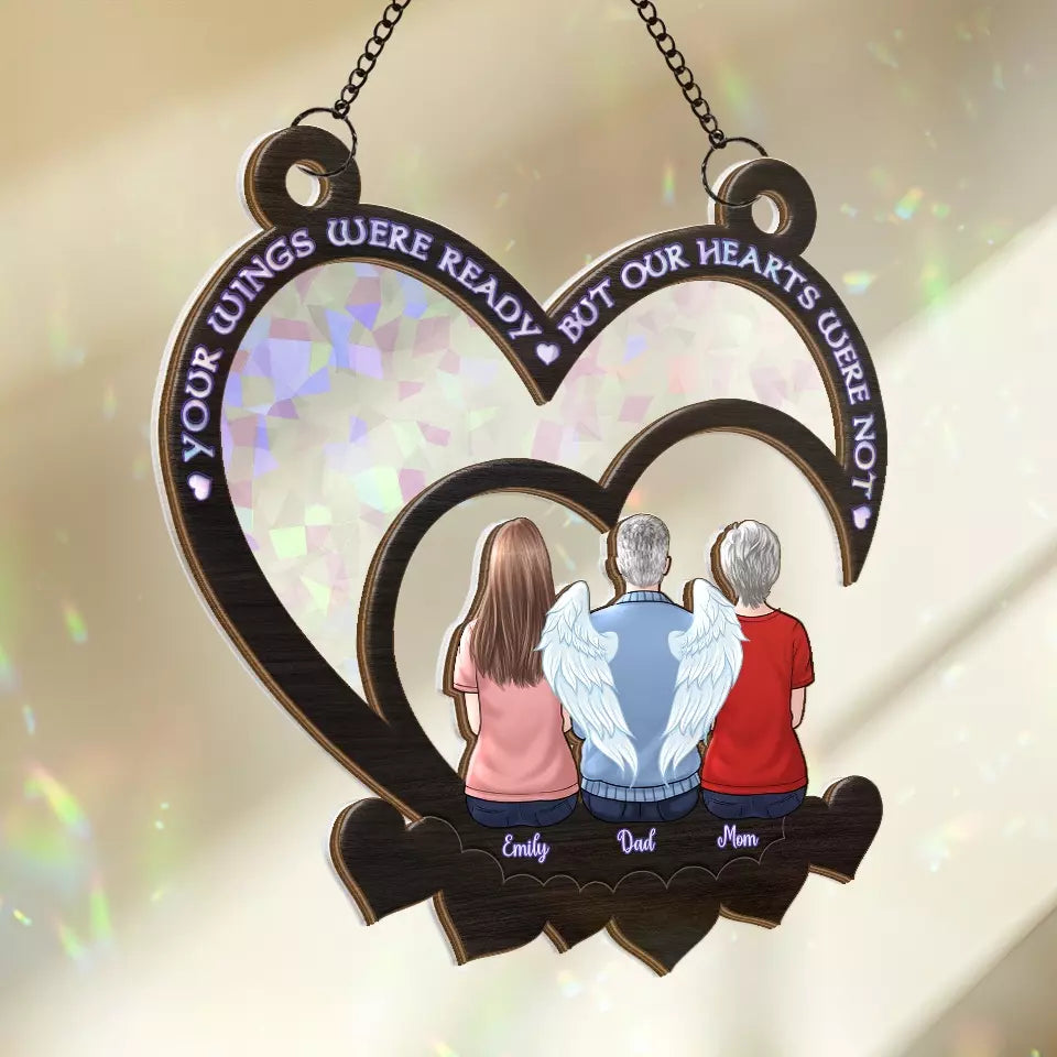 Votre présence nous a bénis, votre souvenir perdure - Attrape-soleil personnalisé à suspendre à une fenêtre - Cadeau de condoléances pour les membres de la famille