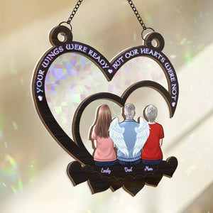 Votre présence nous a bénis, votre souvenir perdure - Attrape-soleil personnalisé à suspendre à une fenêtre - Cadeau de condoléances pour les membres de la famille