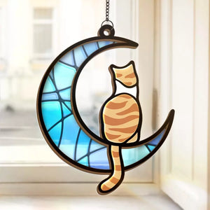 Souriez parce que c'est arrivé - Attrape-soleil personnalisé à suspendre à une fenêtre - Cadeau de condoléances pour les propriétaires et les amoureux des animaux