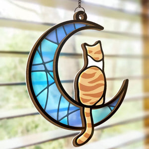 Souriez parce que c'est arrivé - Attrape-soleil personnalisé à suspendre à une fenêtre - Cadeau de condoléances pour les propriétaires et les amoureux des animaux