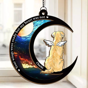 Tu me manques beaucoup - Attrape-soleil commémoratif personnalisé à suspendre à une fenêtre - Cadeau de condoléances pour les propriétaires et les amoureux des animaux