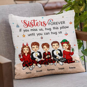 Seul un ami peut être aussi honnête - Coussin personnalisé Bestie - Cadeau de Noël pour les meilleures amies, BFF, sœurs