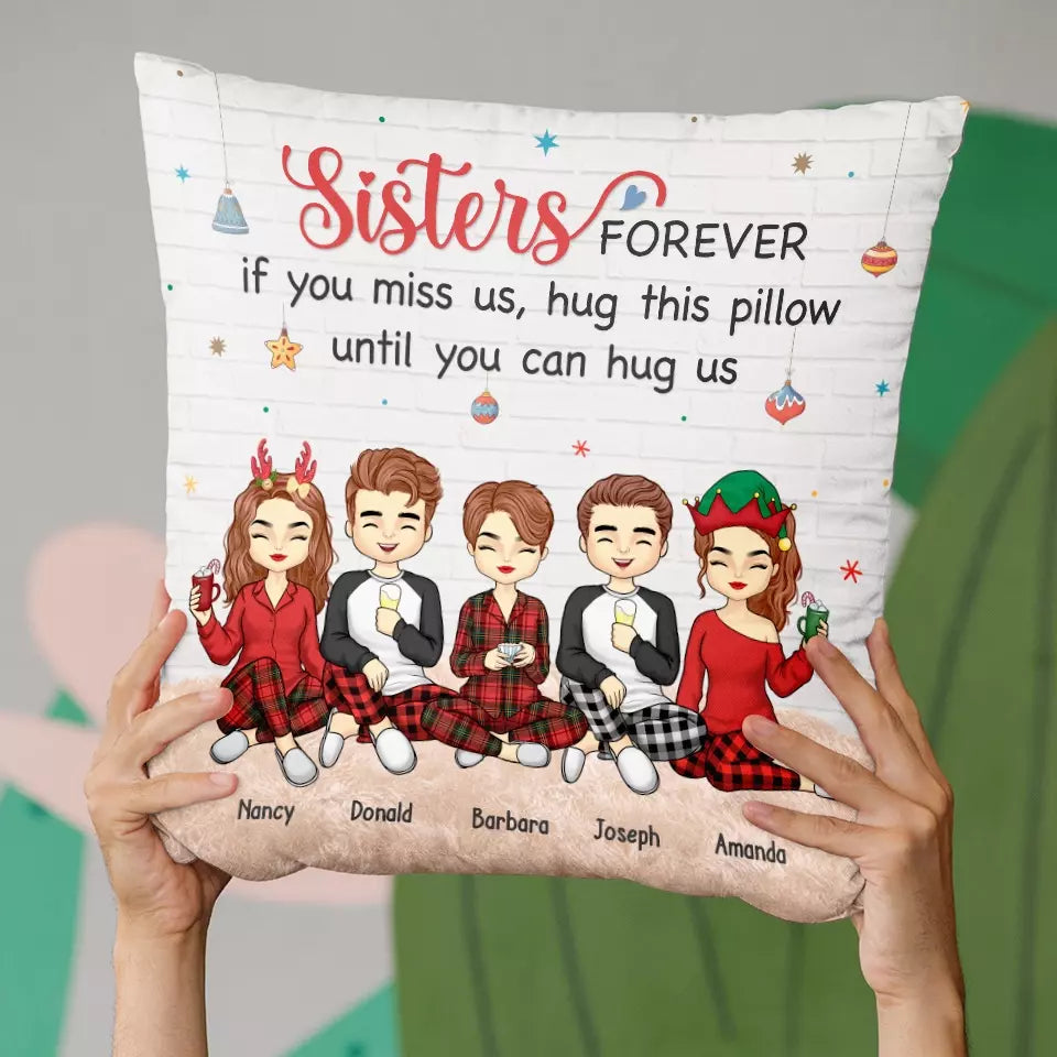 Seul un ami peut être aussi honnête - Coussin personnalisé Bestie - Cadeau de Noël pour les meilleures amies, BFF, sœurs
