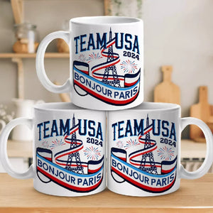 Les champions continuent de jouer jusqu'à ce qu'ils réussissent - Mug Olympiques - Vacances Olympiques, cadeau pour les membres de la famille, les meilleurs amis