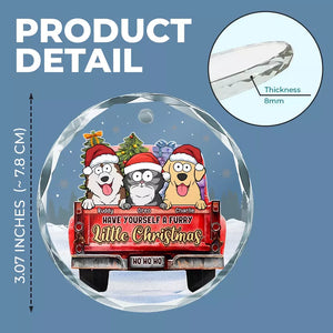 Je crois aux pattes du Père Noël – Décoration en verre personnalisée pour chien et chat – Cadeau de Noël pour les propriétaires et les amoureux des animaux