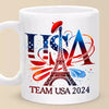 Tasse Équipe USA 2024 - JO - Vacances olympiques, cadeau pour les membres de la famille et les meilleurs amis